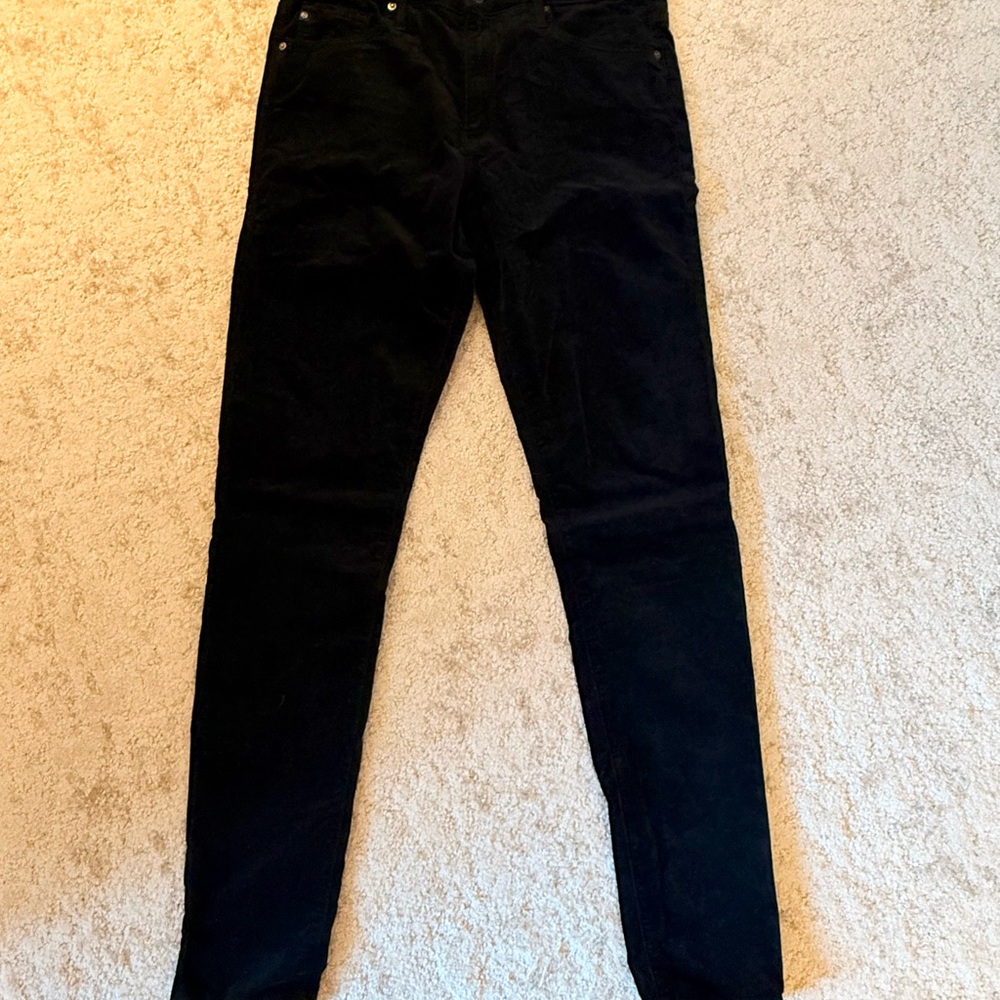 Women’s Black Velvet Jeans